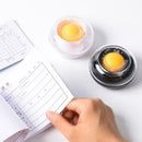 1x Finger Wet Sponge Plastic Round Case Casher Count Money Stationery N5V1