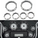 Motorcycle Instrument Cover Board 4 Inch Speedometer 2 Inch Gauge Burst Bez F6R3