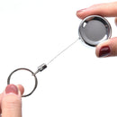Heavy Duty Retractable Key Reel  Recoil Cord Key Ring Pull Chain Belt Clip Cy