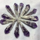 9cm Natural Amethyst Cluster Quartz Stone Crystal Point Wand Specimen Healing