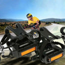 1 Pair Mountain Road Bike Fixed Gear Bicycle Pedals with Toe Clips Straps A