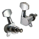 Chrome Enclosed Guitar Tuning Pegs Tuners for Acoustic Electric Guitars 12R