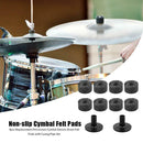 8pcs 2.5cm Non-slip Cymbal Felt Pads+Casing Pipe Tools Drum Kit Accessories