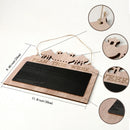 Wooden Memo Board Festival Indoor Door Hanging Message Blackboard Decoration