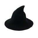 Halloween Witch Cotton Yarn Hat Unisex Christmas Winter Sun Cap (Black) SN9F