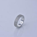 Fashion Zircon Full Drill Diamond Ring for Women Engagement Jewelry (US 7) A