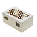 3pcs Natural Unfinished Wood Rectangle Wooden Jewelry Gift Box Storage Case