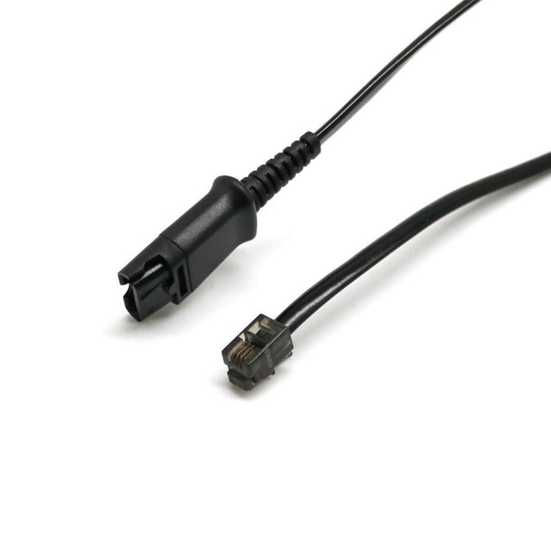 Quick Disconnect to RJ9/10/11 Tel Headset Cable for Meridian Norstar M7208