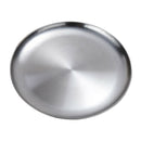 2pcs Stainless Steel Round Without Lid Serving Dish Platter Kitchen Buffet