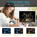 DIY Firework Twin Towers Doodle Scratch Painting Educational Drawing Toys A