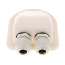 Double Cable Plastic Waterproof ABS Solar Entry Gland For RV Boat 110x92x40mm
