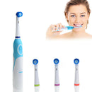 Azdent Rotating Electric Toothbrush Battery Operated With 4 Brush Heads Ora