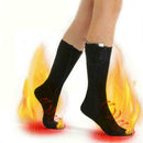 Battery Heated Unisex Electric Heating Long Socks Winter Warmer Thermal Fee A4R1