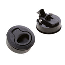 2pcs Nylon Marine Boat Hatch Latches Turning Lock Lift Handle Black