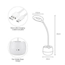 Dimmer Usb Led Desk Lamp Table Lamps Led Press Switch 3 Mode Clip Pen Holde