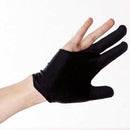 4X Black Nylon 3 Finger Gloves Shooter Pool Billiards Cue Glove Indoor GameS Ew