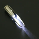 LED Light Stainless Steel Eyebrow Clamps Tweezers Hair Removal Make-up Tool A
