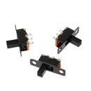 20 Pcs 0.5A DC 50V 3 Solder Lug Pin 2Position SPDT 1P2T Mini Panel Slide Switch