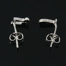 1 Pair Silvering lovely Musical note earrings N2D7
