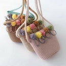 Girls Shoulder Bag Straw Rattan Weave Crossbody Bag For Baby Girls Best(Pi) Z7B6