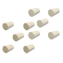 10 PCS Laboratory Solid Rubber Plug Stoppers Bungs Flask Tapered Tube Plugs