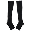 Increasing circulation Compression Knee Socks Leg Support Stockings Black L