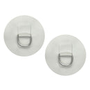 2pcs Stainless Steel D-Ring Pad Patch PVC Round For Inflatable Boat Raft Dinghy