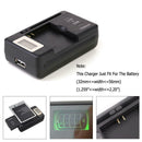 Universal Battery Charger LCD Indicator Screen Cell Phone USB-Port Charger