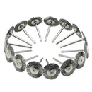 10x 22mm Steel rotary brushl Wire wheel Brushes For Grinder T6Z8 Rotary Too X1I4