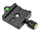 Clamp Quick Release Plate with 1/4-3/8 Screw Adapter for Ball Head Tripod