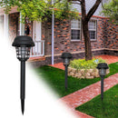 2pcs Mosquito Killer Solar LED Lamp Waterproof Garden Insect Fly Trap Light