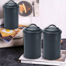 2Pcs 300ml Kitchen Metal Food Spice Seasoning Airtight Canister Jar with Lid