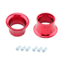 2PC 2" Red Velocity Stack Funnel Kit for PWK24 PWK26 PWK28 30 Carburetor Intake