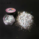 Lulaa 6 Colors/Set Nail Mirror Powder Aurora Mirror Flour Electroplating Po