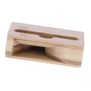 Sound Amplifier Speaker Stand Desk Sound Wooden Holder Beige