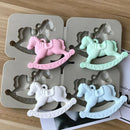 4 Cavity Silicone Soap Mold Handmade Flowers Candles Aroma Wax Tablets Mould