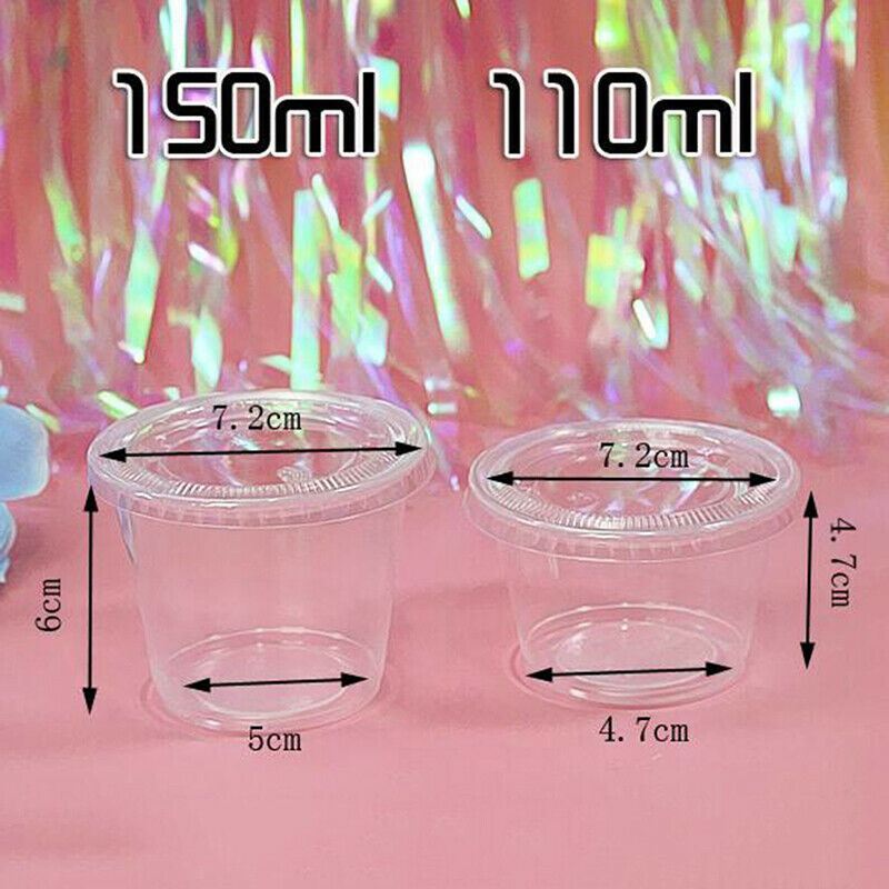 5pcs 110ml Storage Container Organizer Box For Light Clay Foam Mud Kids ToysFT