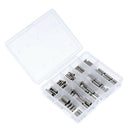 100pcs Mini Single Crimp Connector Crimping Loop Sleeve Fishing Wire Pipe Copper