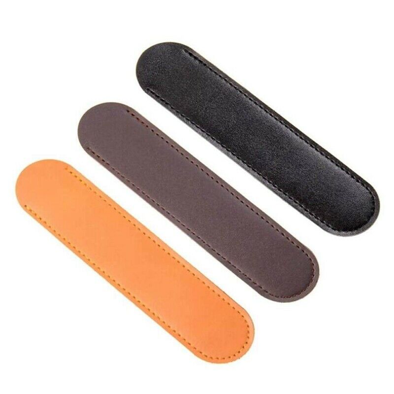 3 Pcs Leather Single Pen Sleeve Case Holder Set for Students Businessman Ar Z3N6