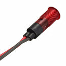 8mm Car Boat Van LED Indicator Pilot Dash Dashboard Panel Warning Light Lamp Red