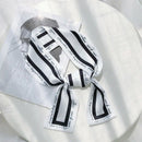 4X(Women's Fashion Ribbon Simulation Silk Scarf Beautiful Solid Design GirlP8R8)