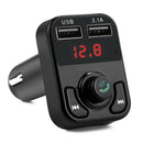 Dual USB Bluetooth Handsfree Car Kit Charger FM Transmitter MP3 Player TF C