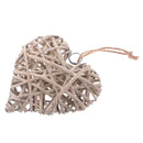 Natural Wicker Heart Wreath Country Wedding Christmas Party Hanging Decor