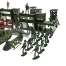 130 Pieces WWII  Men Playset 5cm Soldier Action Figures With Accessories