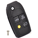 4Button Flip Remote Key Fob Shell Folding Case fit for Volvo S40 V40 C70 S60 S80