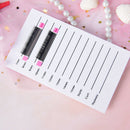 rectangle acrylic large white eyelash extension stand acrylic glue pallet 3C