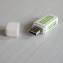1X Protable 4in1 Memory Multi Card Reader USB2.0 for SD/T-Flash/M2 Card JR
