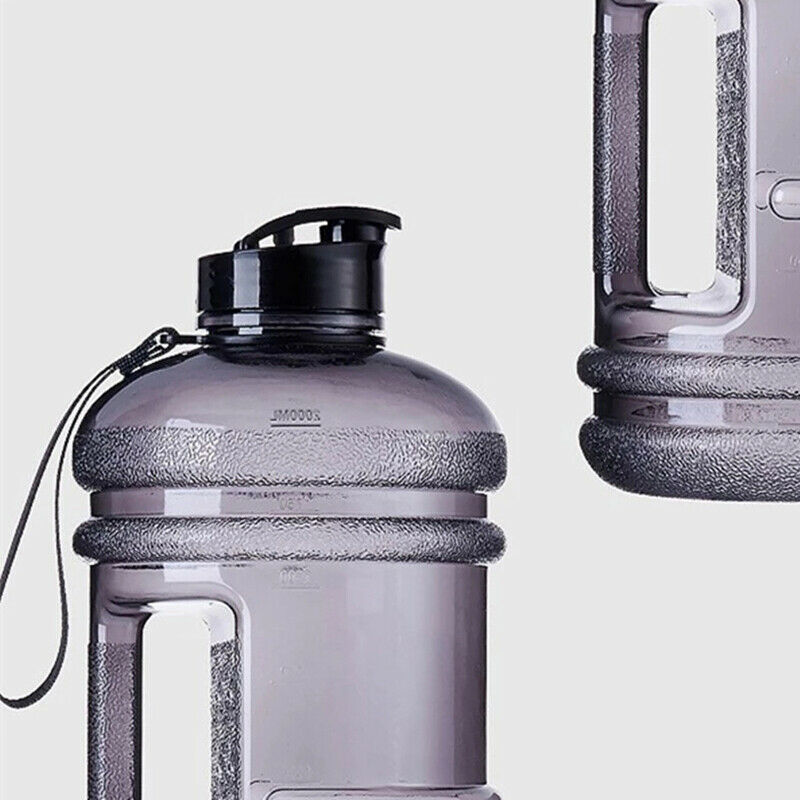 2.2L Large Capacity Fitness Camping Sport Water Bottle Free  Flip Cover Drin Hn