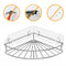 Corner Shelf Bathroom Adhesive Shower Caddy Basket Wall Mounted Storage Org O3U9