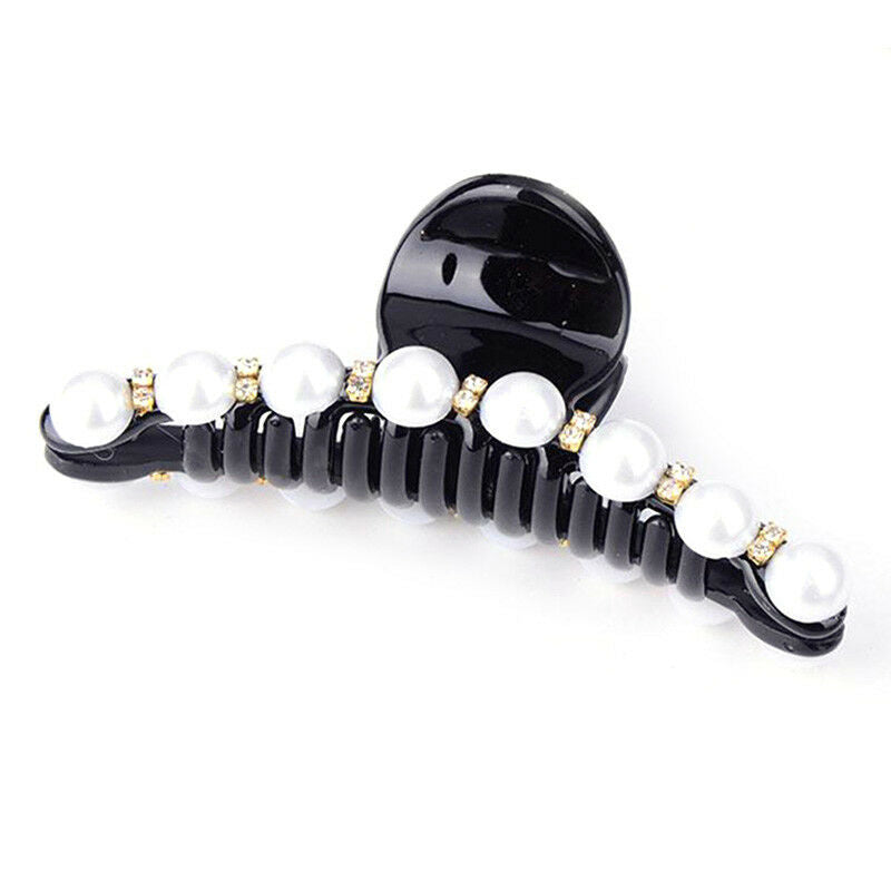 Wedding Bride Bridal Hair Clip Crystal Claw Clamp Prom Stylish Grips Hair